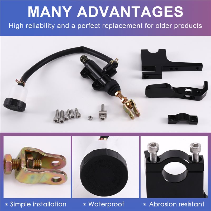 WF-Motorcycle Rear Master Pump - Motorcycle Thumb Brake System Kit recension och pris
